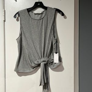 ASTR gray crop top